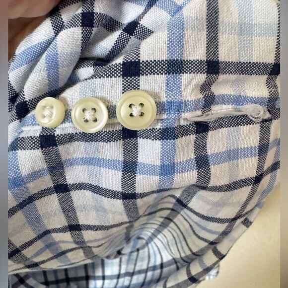 Ralph Lauren Men’s Blue Plaid Oxford Shirt 2XB Long Sleeve Button-Down Preppy - Picture 6 of 6